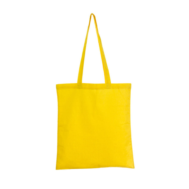 Custom Printed Yellow Coloured Cotton Shopper