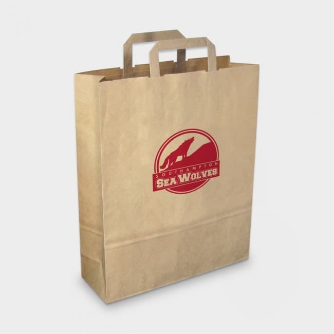 Custom Printed Green & Good Paper Carrier Bag Large - Recycled Paper