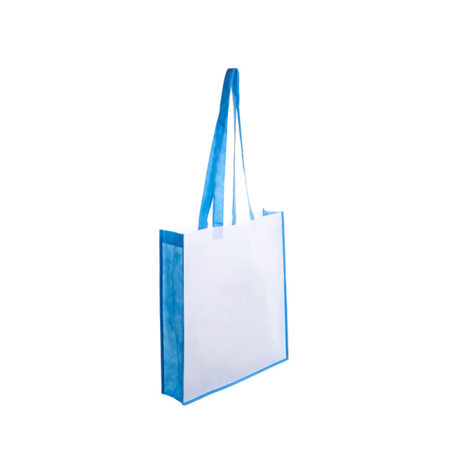 Custom Printed Non Woven Bag With coloured Gusset - Image 4