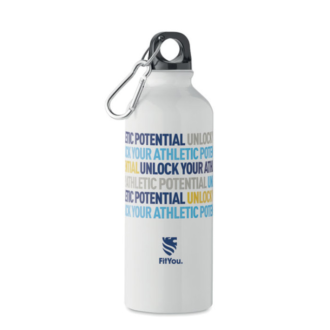 Custom Printed Recycled Aluminium Bottle 500ml - Image 2