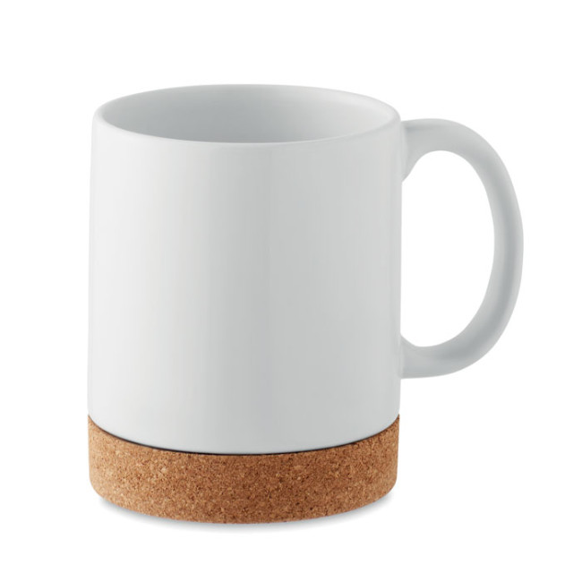 Custom Printed Ceramic Cork Mug 280ml