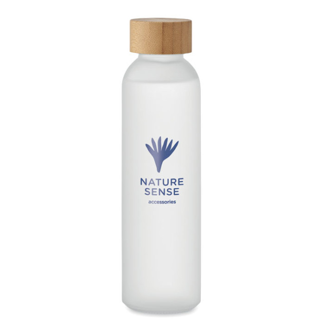 Custom Printed Frosted Glass Bottle 500ml - Image 2