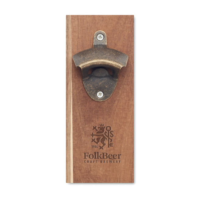 Custom Printed Wall Mounted Bottle Opener - Image 1