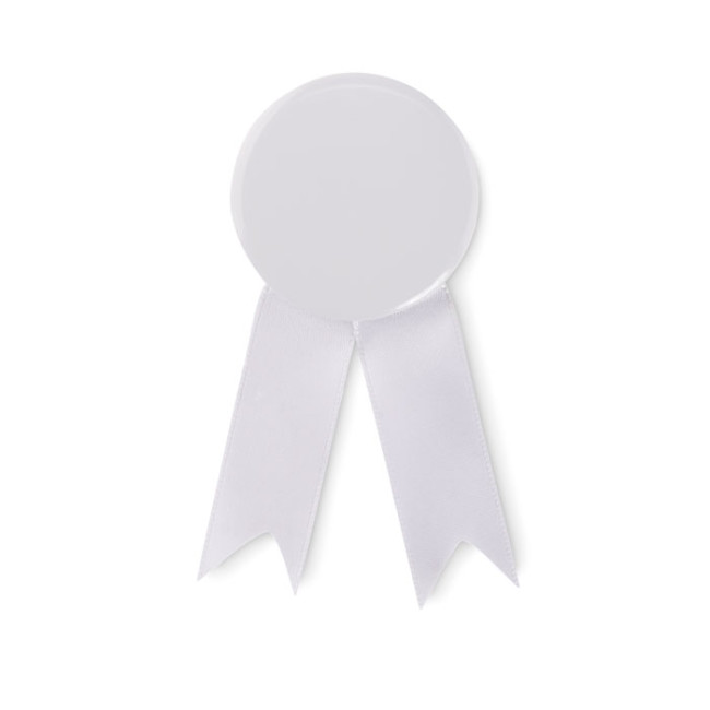 Custom Printed Ribbon Style Badge Pin - Image 3