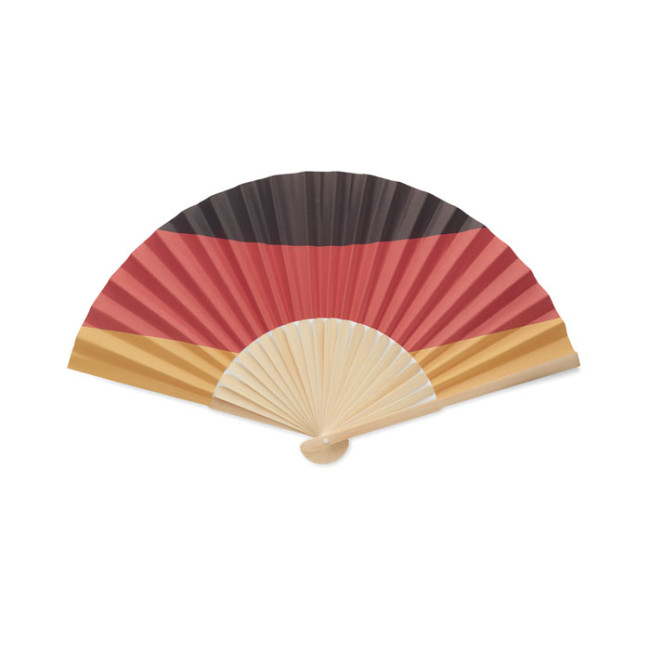 Custom Printed Manual Fan Flag Design - Image 2