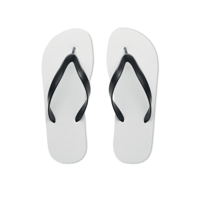 Custom Printed Sublimation Beach Flip Flops Size 38-41 - Image 2