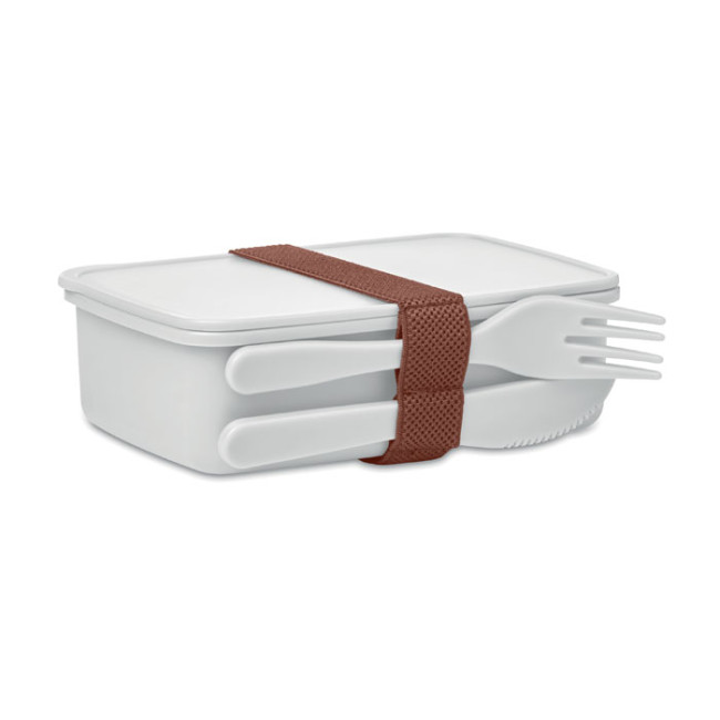 Custom Printed Lunch Box With Cutlery - Image 2