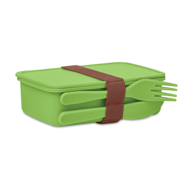 Custom Printed Lunch Box With Cutlery - Image 1