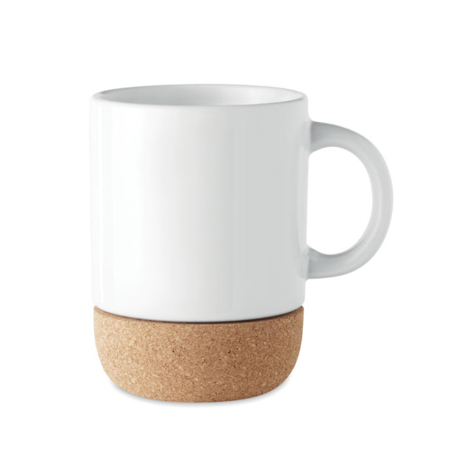 Custom Printed Sublimation Mug With Cork Base