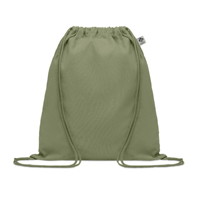 Custom Printed Organic Cotton Drawstring Bag - Image 1