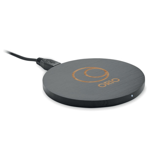 Custom Printed Wireless Charger Bamboo 10W - Image 1