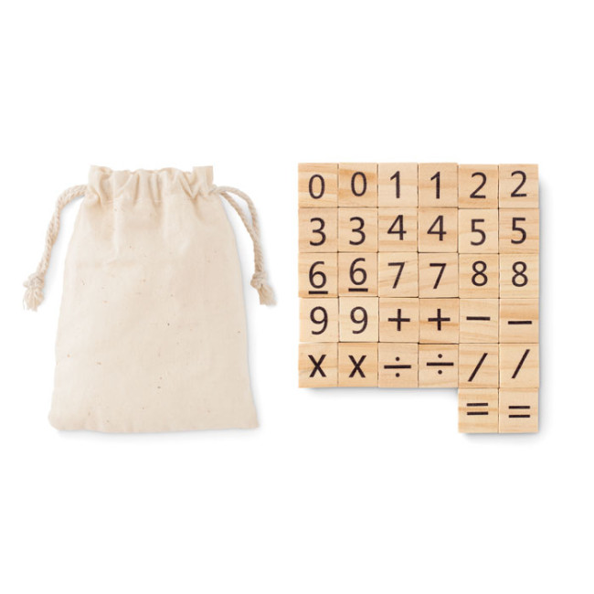 Custom Printed Wood Educational Counting Game