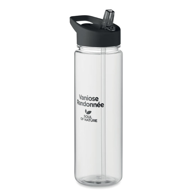 Custom Printed RPET Bottle 650ml PP Flip Lid - Image 1