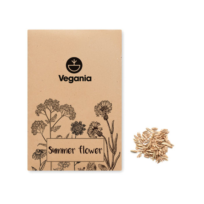 Custom Printed Summer Flowers Mix Seeds In Envelope