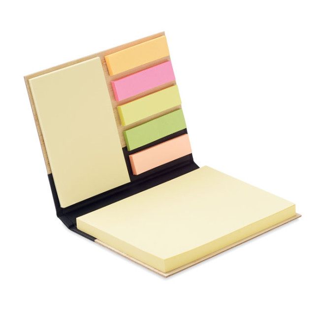 Custom Printed Bamboo Sticky Note Memo Pad