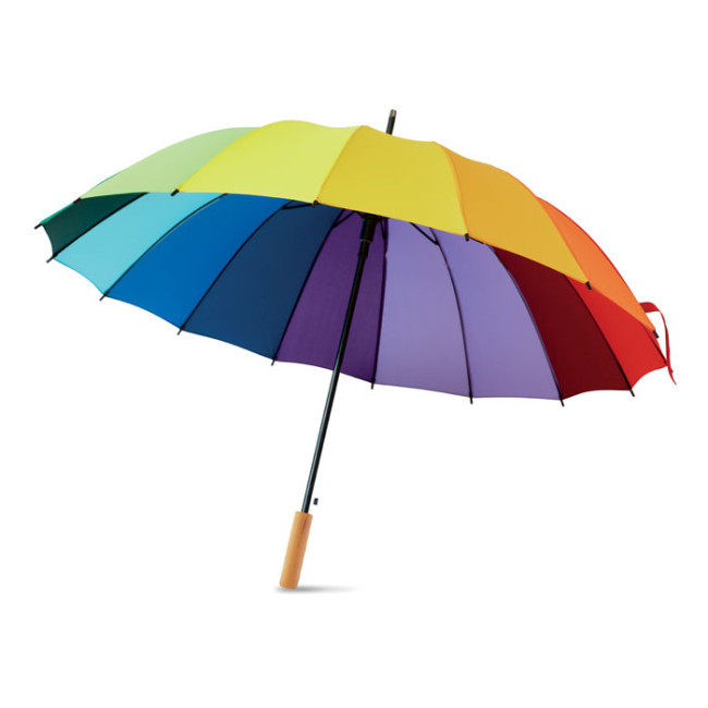 Custom Printed 27 Inch Rainbow Umbrella - Image 2