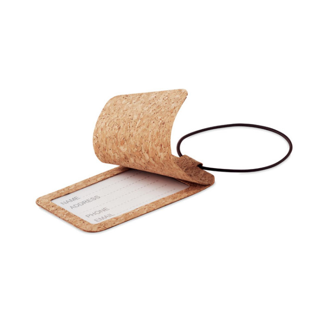 Custom Printed Cork Luggage Tag - Image 2