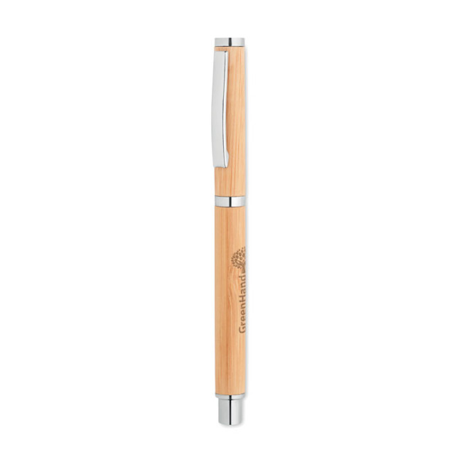 Custom Printed Bamboo Gel Pen