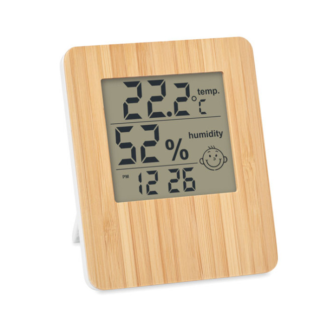 Custom Printed Bamboo Weather Station