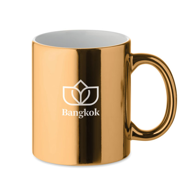 Custom Printed Ceramic Mug Metallic 300ml - Image 2