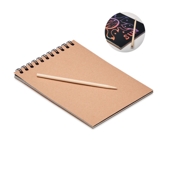 Custom Printed Scratching Paper Notebook