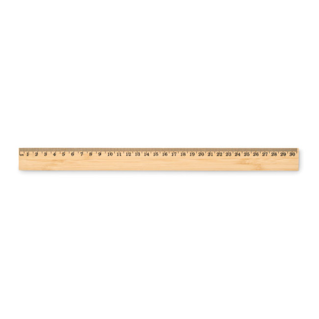 Custom Printed Ruler In Bamboo 30cm - Image 2