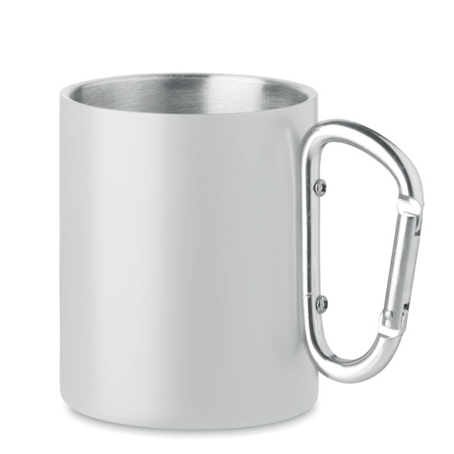 Custom Printed Metal Mug And Carabiner Handle