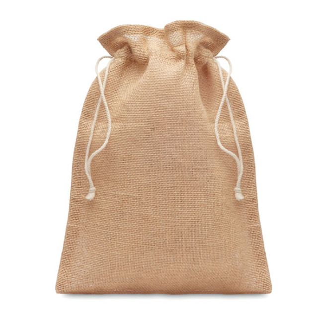 Custom Printed Medium Jute Gift Bag 25 X 32cm