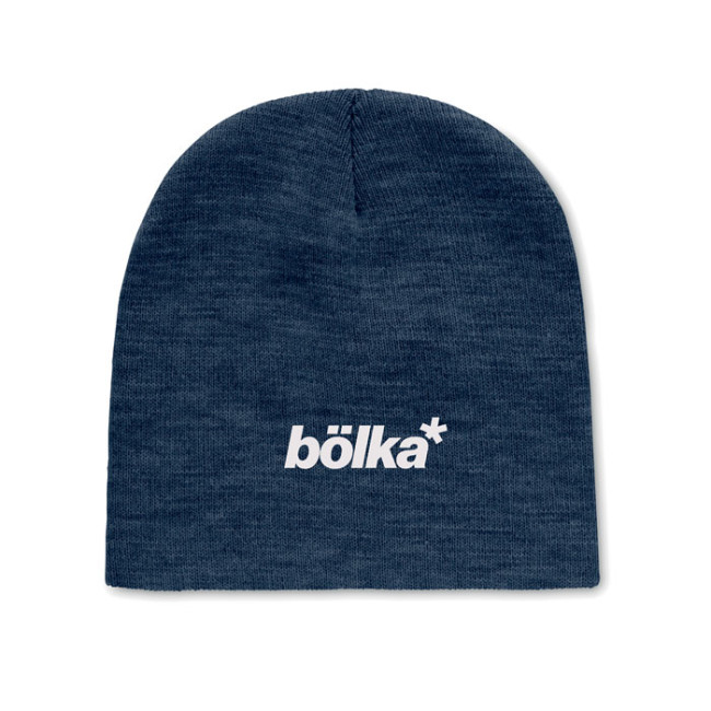 Custom Printed Beanie In RPET Polyester - Image 1