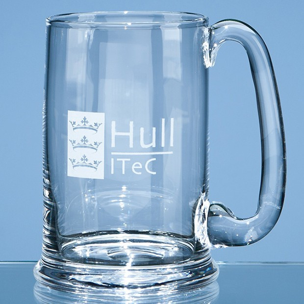 Custom Printed 0.6ltr Dartington Crystal Real Ale Tankard