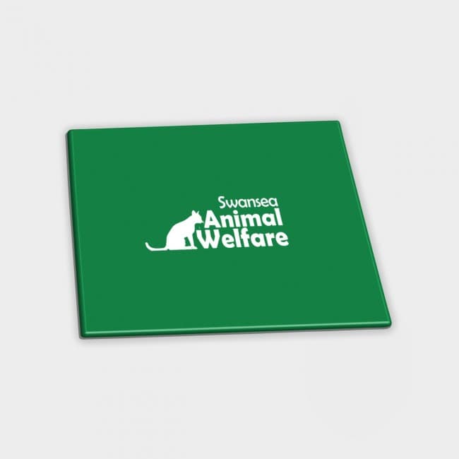 Custom Printed Green & Good Plastic Coasters - Recycled - Image 4