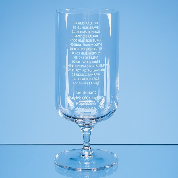 Custom Printed 0.4ltr Footed Beer Glass