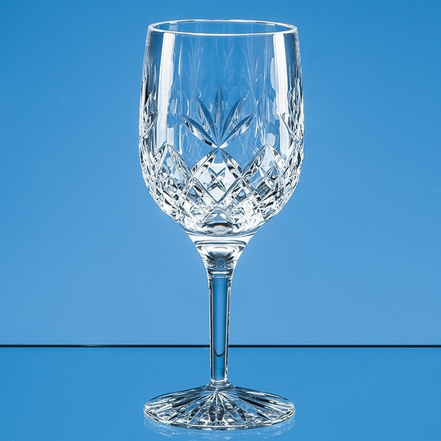 Custom Printed 285ml Blenheim Lead Crystal Full Cut Goblet