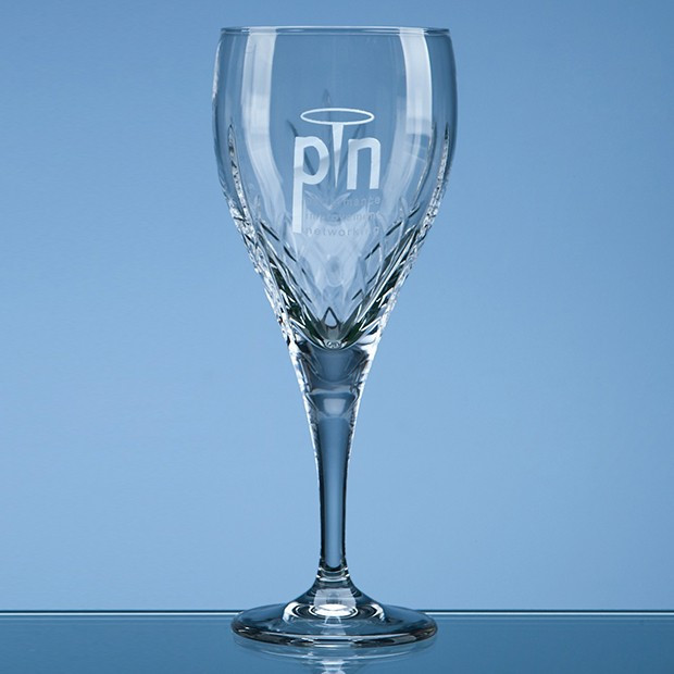 Custom Printed 280ml Mayfair Crystalite Panel Goblet