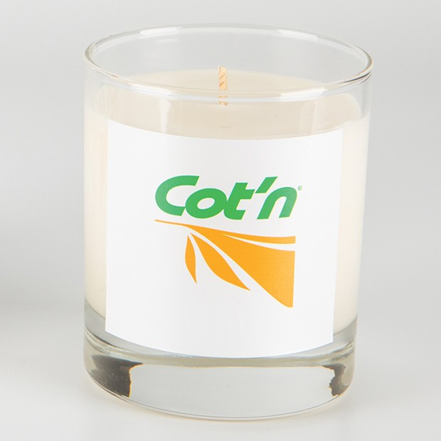 Custom Printed 240g Clear Glass Scented Candle in a Printed Gift Box