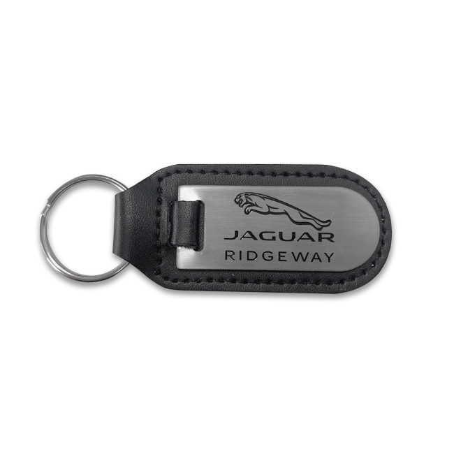 Custom Printed Leather Fob Printed Keyring