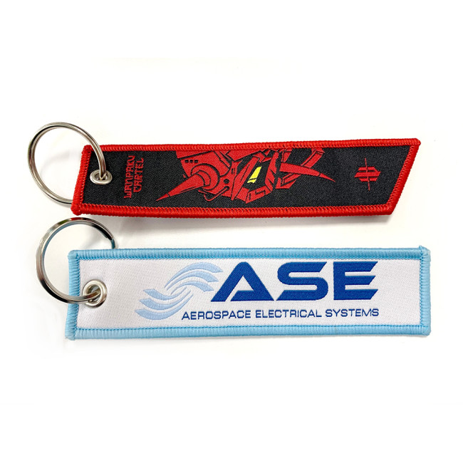 Custom Printed Fine Woven Keytag