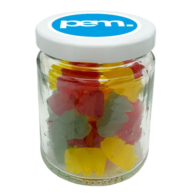 Custom Printed Vegan Mini Bears Jar 100g