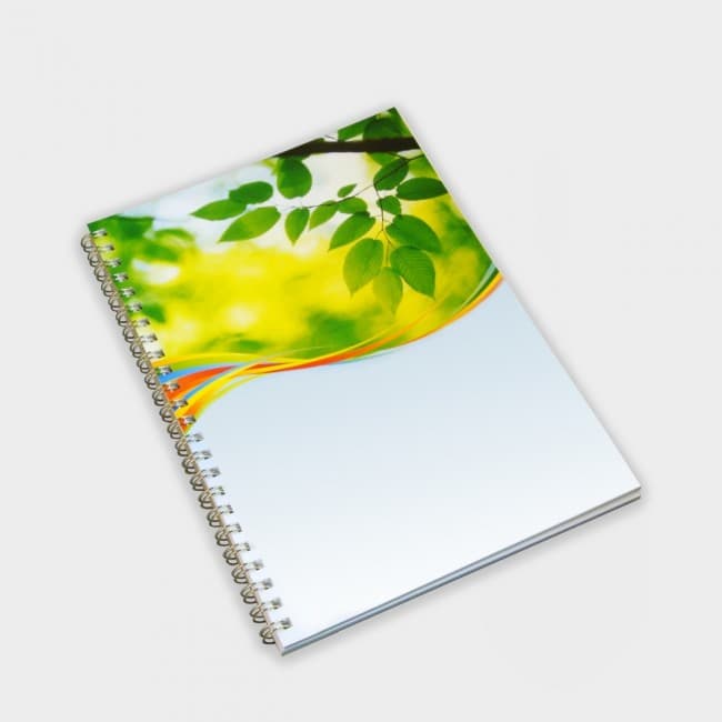 Custom Printed Green & Good A5 Wirebound Full colour Notebook - Recycled