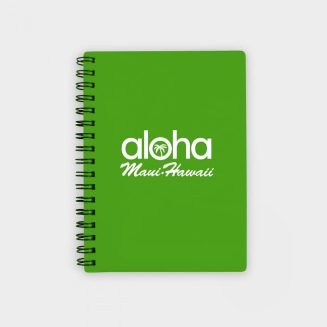 Custom Printed Green & Good A6 Polypropylene Wire Notebooks - Recycled - Image 2