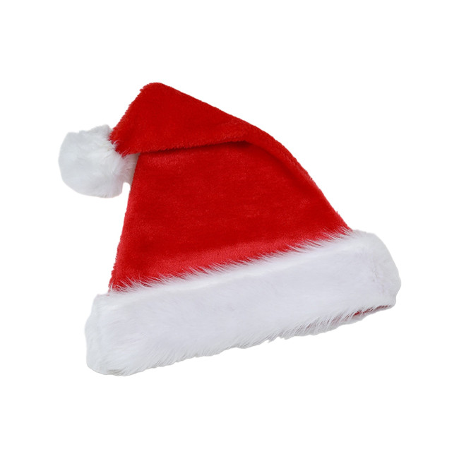 Custom Printed Plush Santa Hats