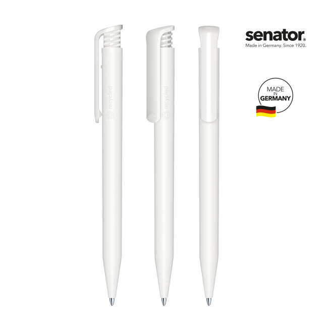 Custom Printed Senator Super Hit Matt Recycled Push Ball Pen - Image 2