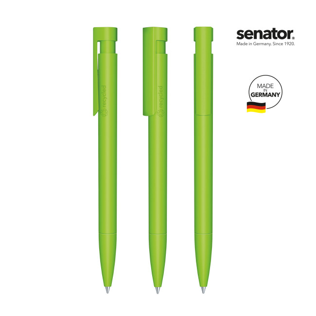 Custom Printed Senator Liberty Matt Recycled Push  Ball Pen - Image 4