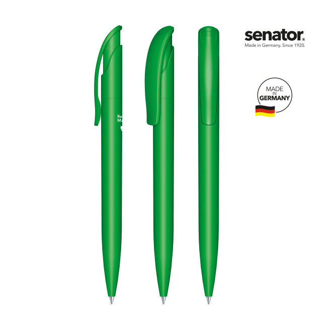 Custom Printed Senator Challenger Recycled Push ballpen - Image 2