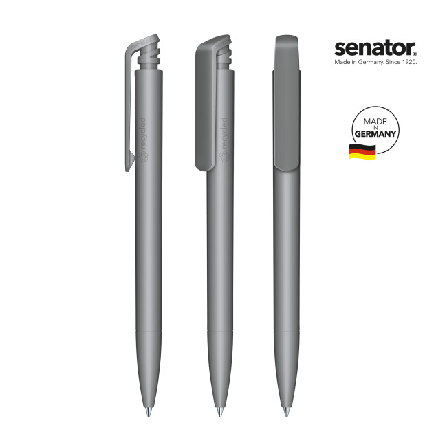 Custom Printed Senator Trento Recycled Push Ball Pen - Image 2