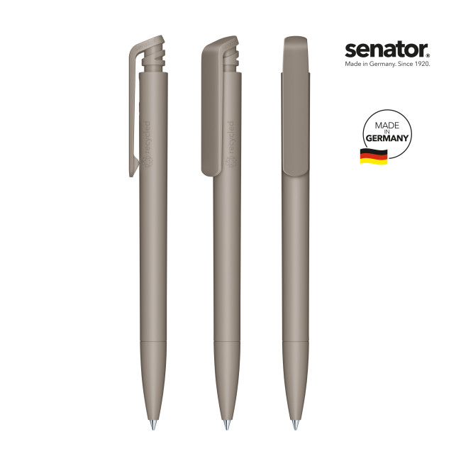 Custom Printed Senator Trento Recycled Push Ball Pen - Image 1