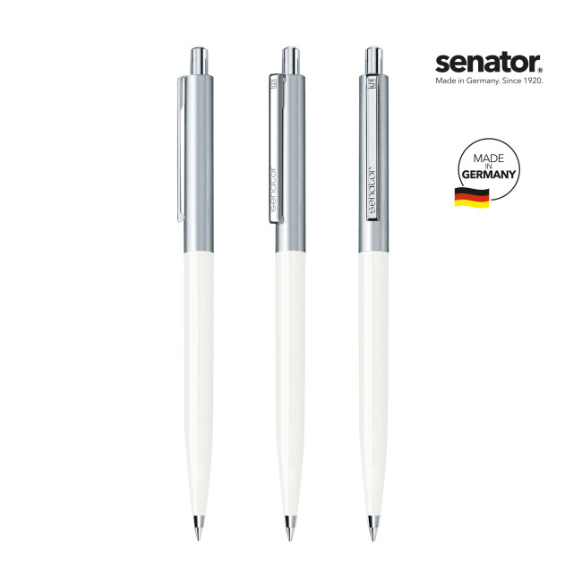 Custom Printed Senator Point Metal Push Ball Pen - Image 1