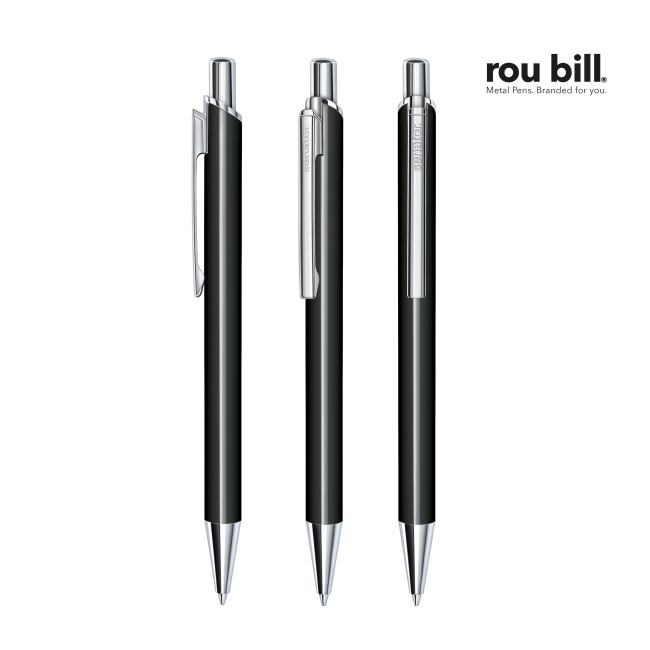 Custom Printed Rou Bill Arvent Glossy Push Ball Pen - Image 1