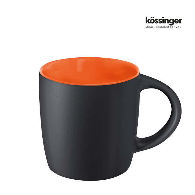 Custom Printed Kossinger Ennia Black Inside Stoneware Mug With Matt Appearance - Image 1