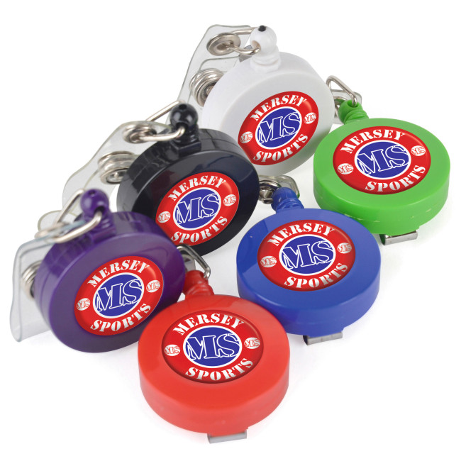 Custom Printed Domed Ski Pass Holder - Image 1